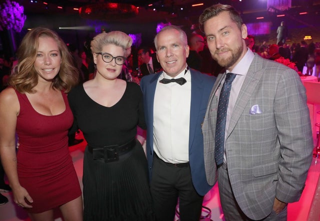 Kendra Wilkinson, Kelly Osbourne and Lance Bass at law firm anniversary in texas