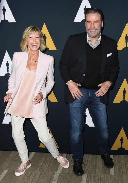 Olivia Newton-John and John Travolta at 40th anniversary screening