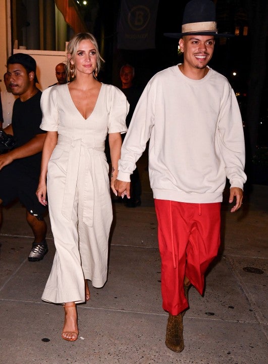 Ashlee Simpson Ross and Evan Ross at cipriani downtown
