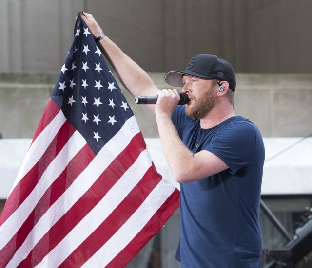 Cole Swindell during Today show performance