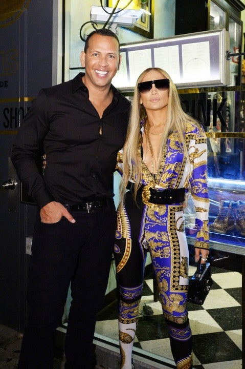 Alex Rodriguez and Jennifer Lopez at VMA Vangaurd party