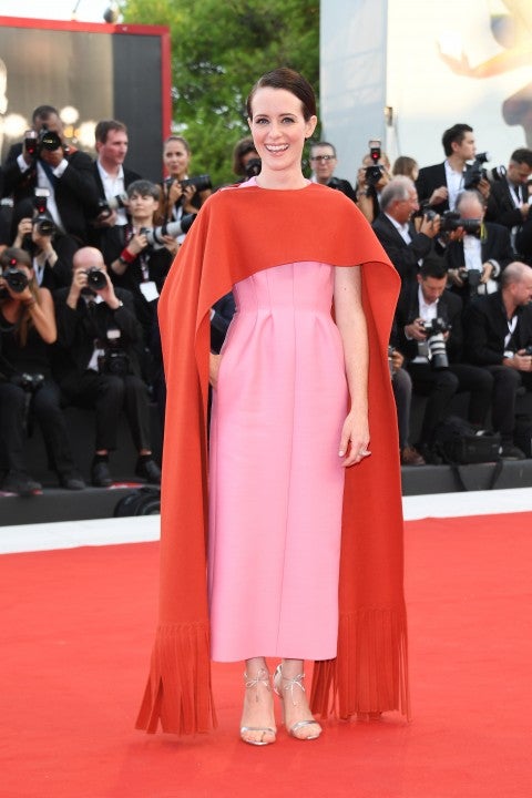 Claire Foy Venice Film Festival Valentino dress