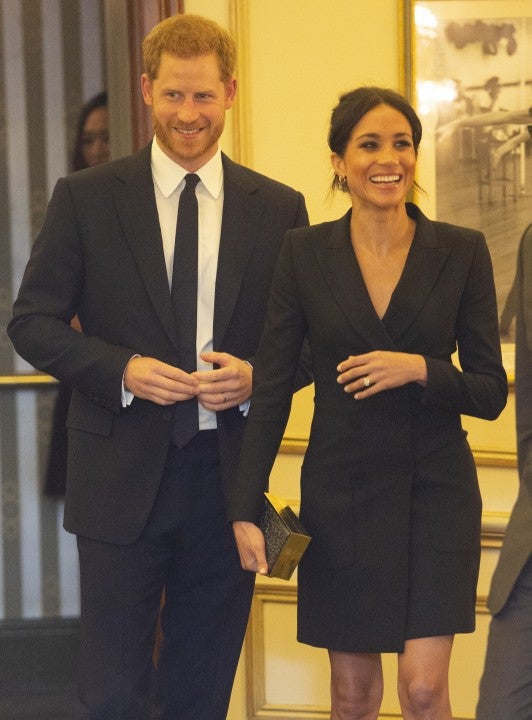 Prince Harry and Meghan Markle at Hamilton