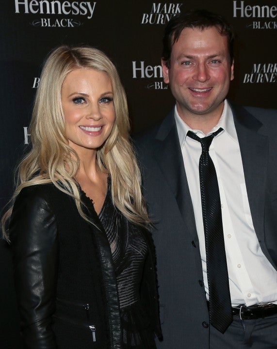 Monica Potter and husband in 2013