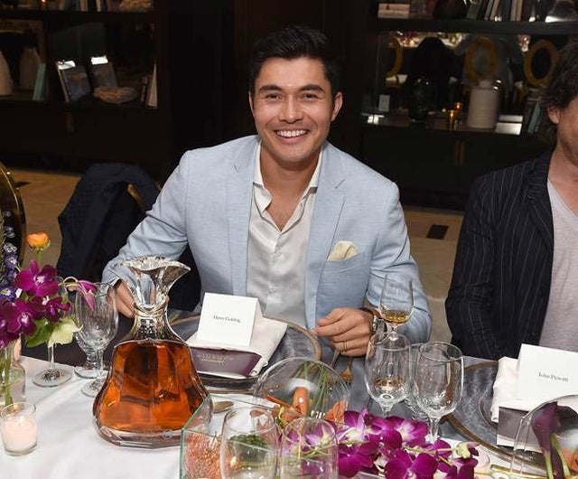 Henry Golding enjoys dinner at The Penthouse in The London Hotel in West Hollywood on Aug. 3