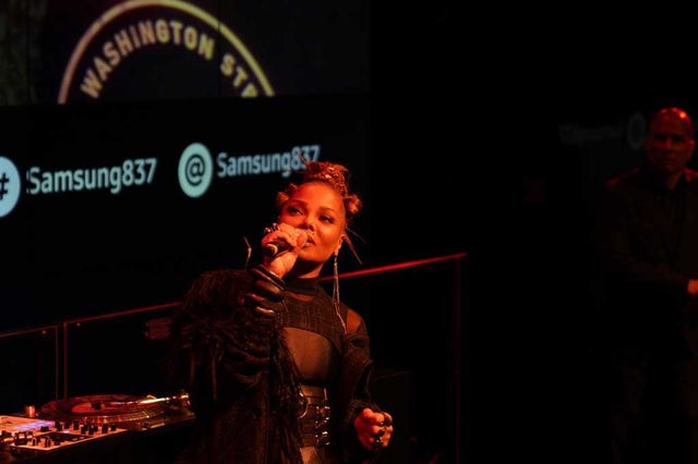 Janet Jackson at a single release party at Samsung 837 in New York City on Aug. 17