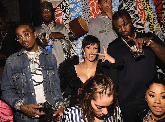 Offset, Cardi B and Quavo at vma afterparty