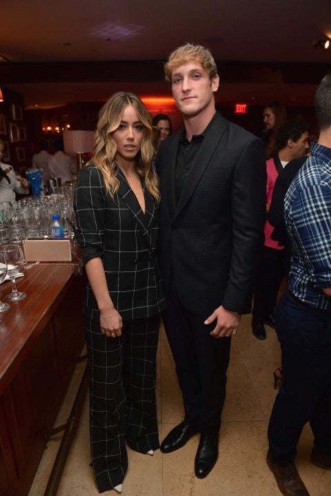 Chloe Bennet and Logan Paul at a pre-Emmys party on Sept. 15