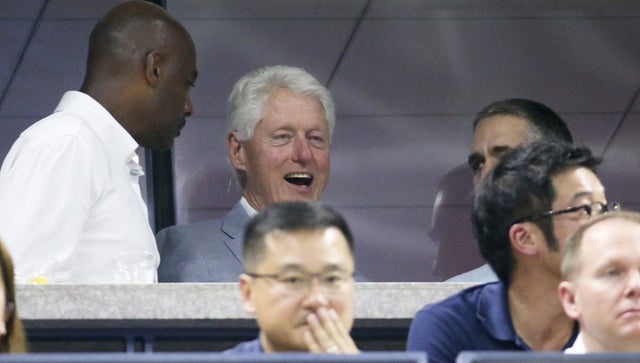 Bill Clinton at US Open