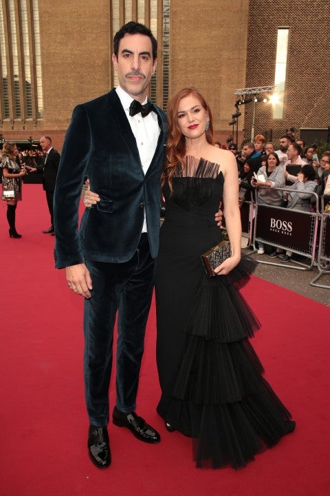 Sacha Baron Cohen and Isla Fisher at gq men of the year awards 2018