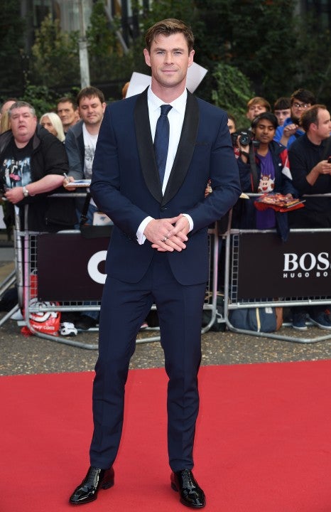 Chris Hemsworth at GQ Men of the Year Awards in London