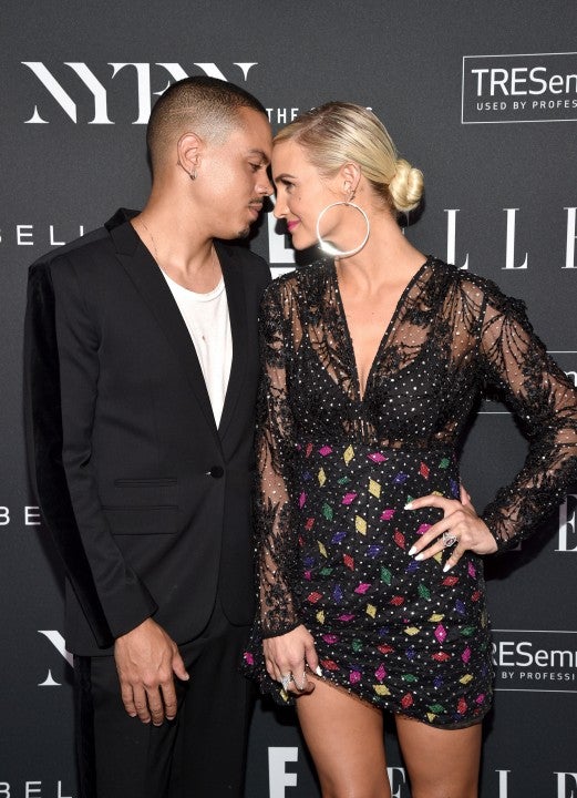 Evan Ross and Ashlee Simpson-Ross at NYFW kickoff event