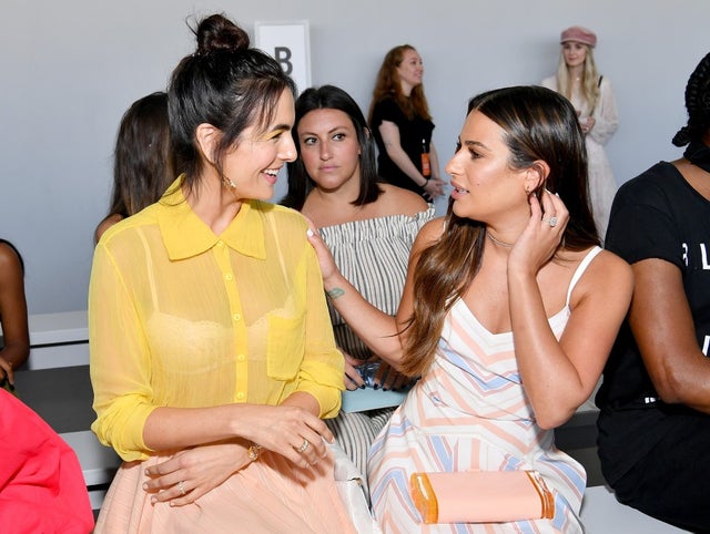 Camilla Belle and Lea Michele at nyfw