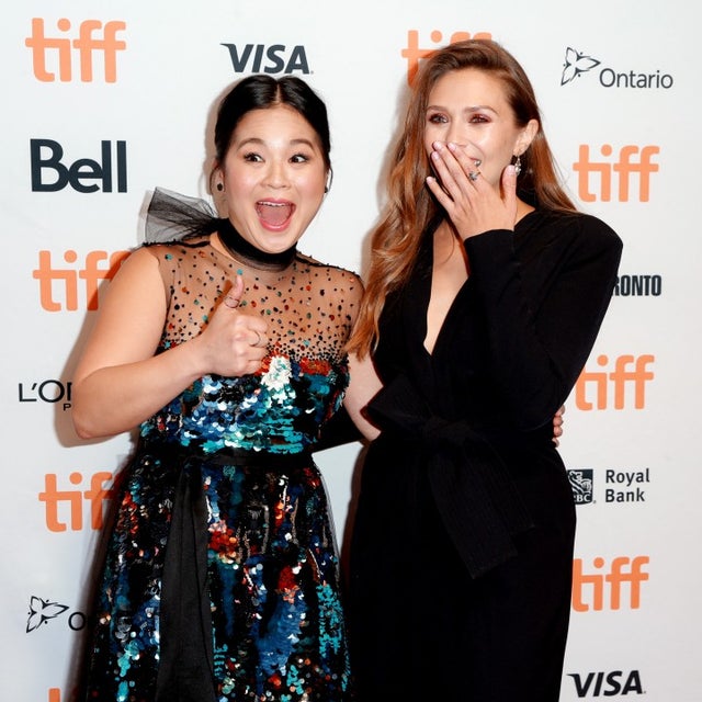 Kelly Marie Tran and Elizabeth Olsen at TIFF 2018