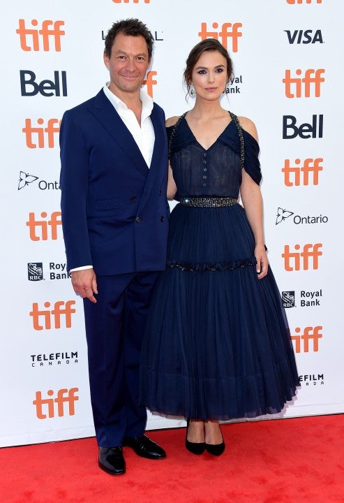 Dominic West and Keira Knightley at Colette premiere at TIFF
