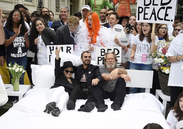 Yoko Ono, Ringo Starr and Jeff Bridges