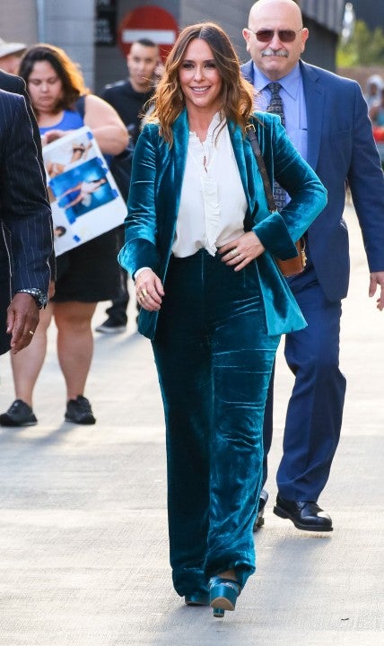 Jennifer Love Hewitt in blue velvet