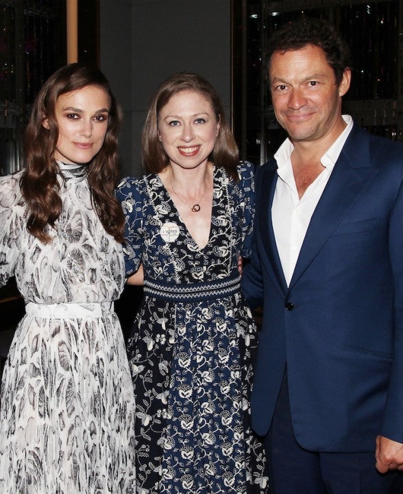 Keira Knightley, Chelsea Clinton and Dominic West