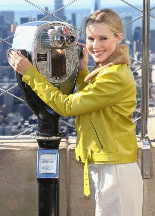 Kristen Bell visits the the Empire State Building on Sept. 27.
