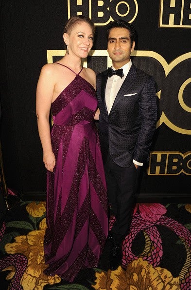 Kumail Nanjiani and Emily Gordon HBO Emmy After party