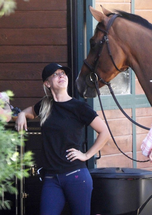 Kaley Cuoco and her horse