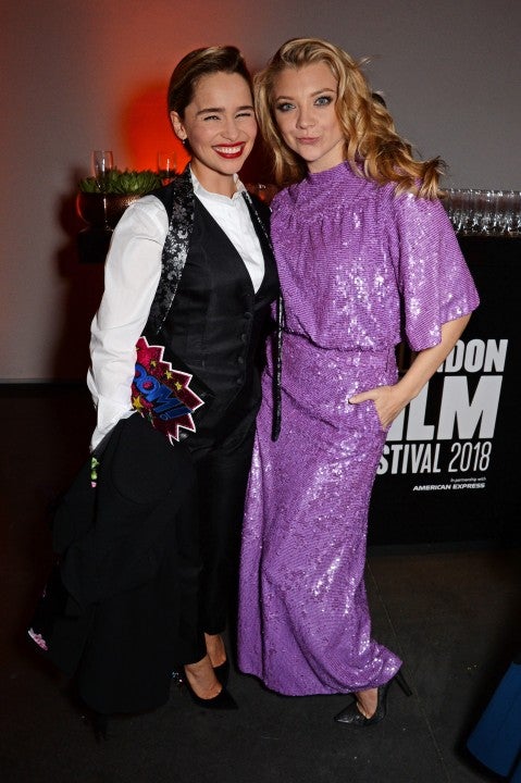 Emilia Clarke and Natalie Dormer at BFI party