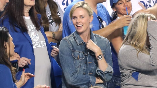 Charlize Theron World Series Game 4