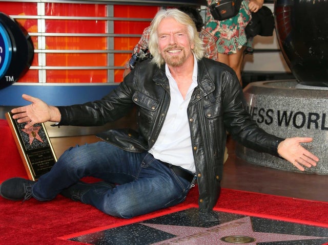 Richard Branson receives a star on the Hollywood Walk of Fame on Oct. 16