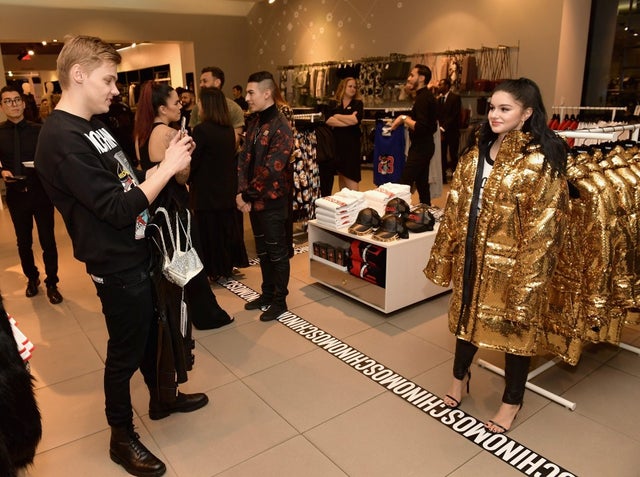Levi Meaden and Ariel Winter at h&moschino