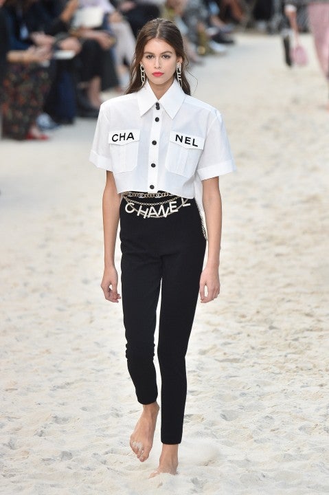 Kaia Geber on Chanel Runway - paris fashion week