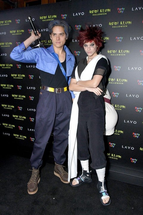 Dylan Sprouse and Barbara Palvin at Heidi Klum's 19th Annual Halloween Party