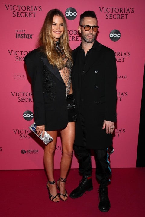 Behati Prinsloo and Adam Levine at vs fashion show afterparty