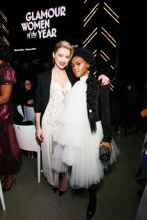 Amber Heard and Janelle Monae at Glamour Women of the year Awards