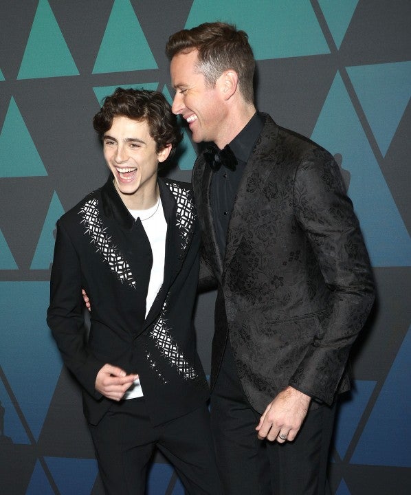 Timothee Chalamet and Armie Hammer