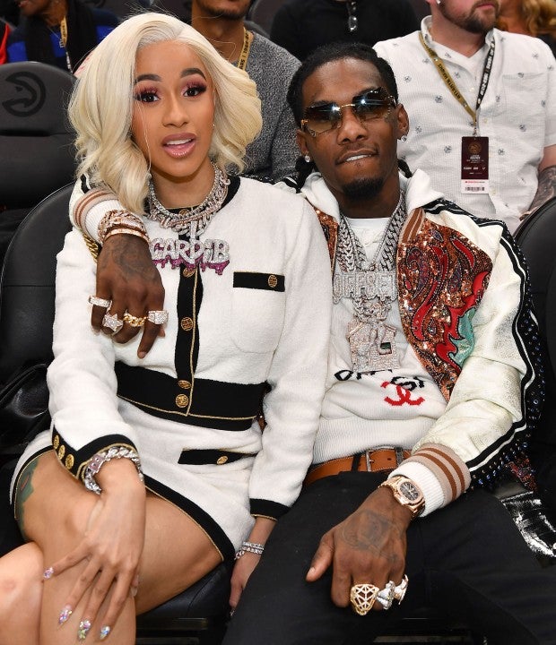 Cardi B and Offset at Falcons game
