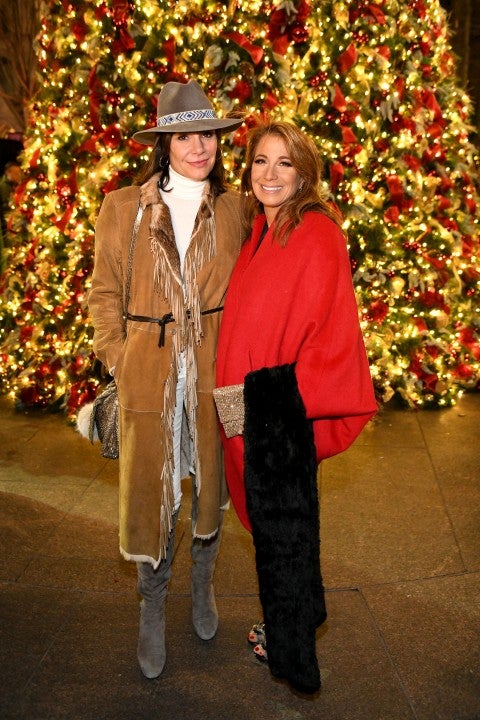  Luann de Lesseps and Jill Zarin at tree lighting in nyc