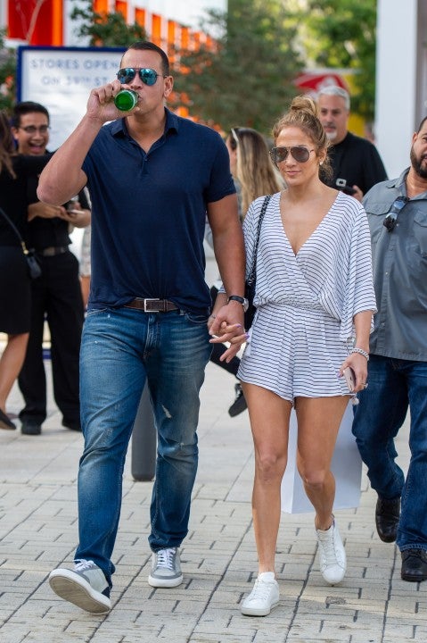 Jennifer Lopez and Alex Rodriguez in Miami