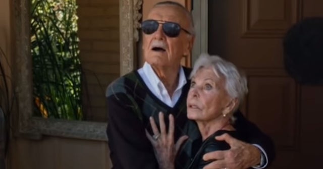 Stan Lee and wife in X-Men apocalypse