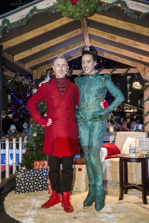 Alan Cumming and Johnny Weir at the Bank of America Winter Village
