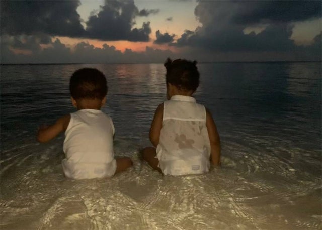 Beyonce and Jay-Z's 1-year-old twins, Rumi and Sir, on a trip to South Asia.