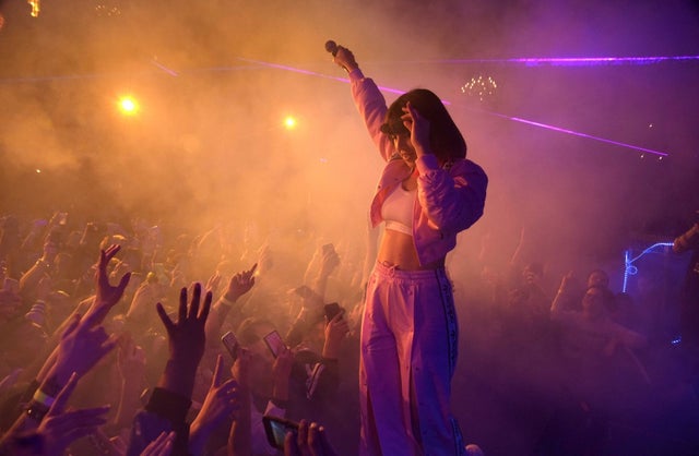 Charli XCX performs live at the Billy Ball Fundraiser at The Globe Theater in Los Angeles on Nov. 30.