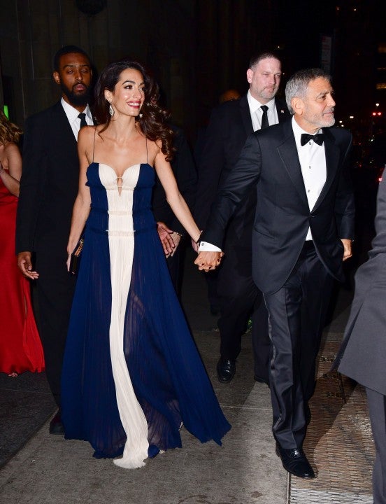 Amal and George Clooney arriving at 23rd Annual United Nations Correspondents Associations Awards