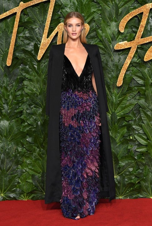 Rosie Huntington-Whiteley at The Fashion Awards 2018