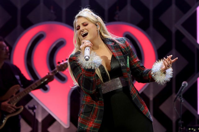 Meghan Trainor performs during Hot 99.5's Jingle Ball 2018 