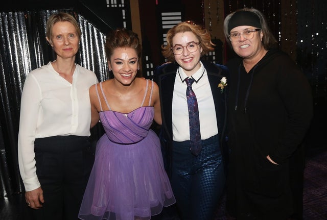 Cynthia Nixon and Rosie O'Donnell backstage at The Prom on Broadway