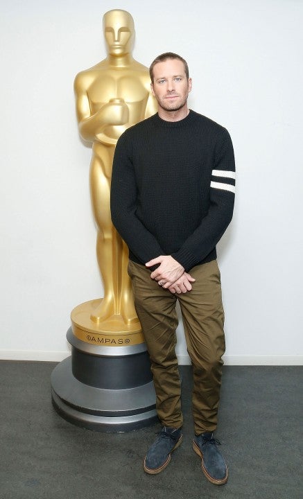 Armie Hammer at The Academy of Motion Pictures Arts and Sciences official Academy screening of 'On the Basis of Sex'