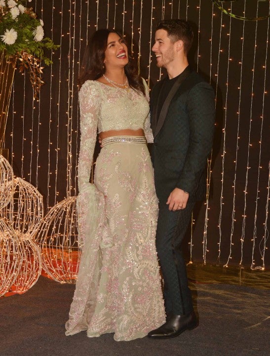 Nick Jonas and Priyanka Chopra at third wedding reception in Mumbai