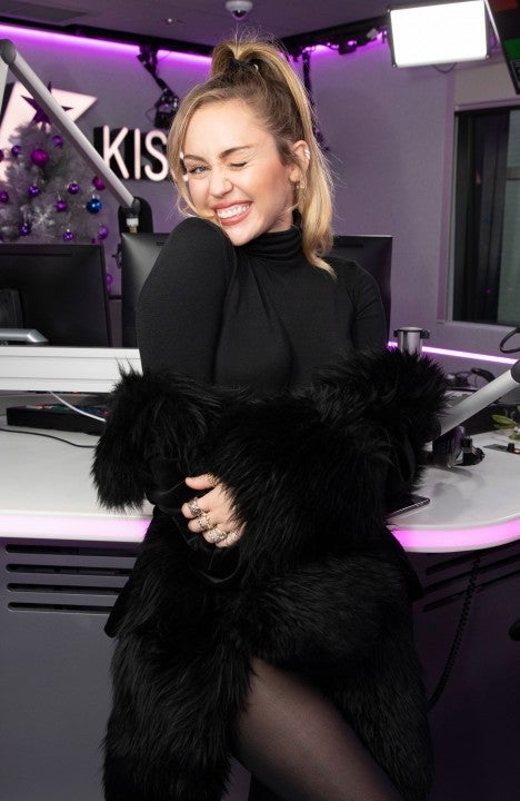 Miley Cyrus at Kiss Radio in London