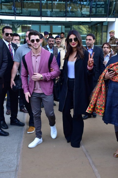 Nick Jonas and Priyanka Chopra at wedding in India