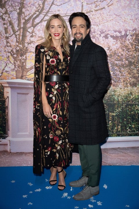 Emily Blunt and Lin-Manuel Miranda at Mary Poppins Returns premiere